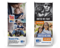 United Way x-frames banners