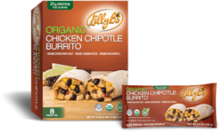LilyB's Organic Chicken Chipotle Burrito package